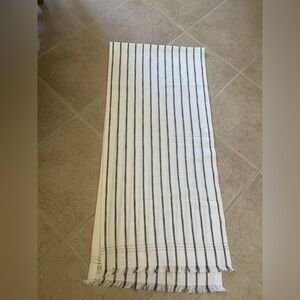 Hearth & Hand with Magnolia linen blend table runner strip 21 by 96”